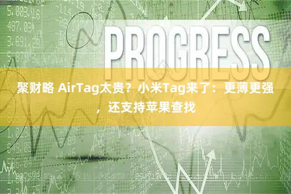 聚财略 AirTag太贵？小米Tag来了：更薄更强，还支持苹果查找